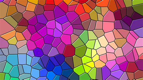 Download Wallpaper 1600x900 Mosaic Multicolored Texture Patterns