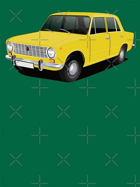 Vaz 2101 Lada 1200 Yellow T Shirt For Sale By Knappidesign