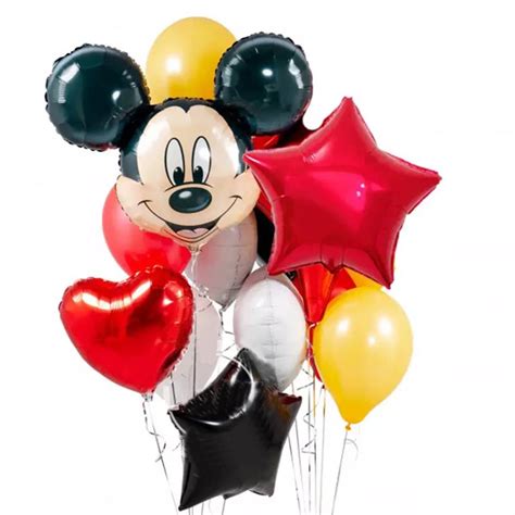 Mickey Mouse Balloons Mickey Birthday Party Decoration Etsy