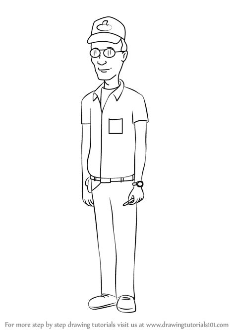 Learn How To Draw Dale Gribble From King Of The Hill King