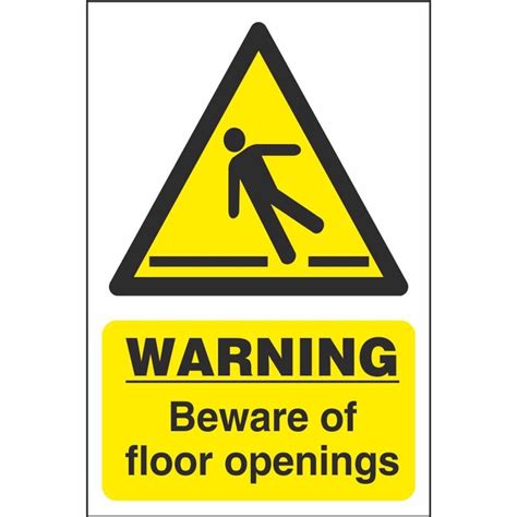 Warning Beware Of Floor Openings Hazard Construction Safety Signs