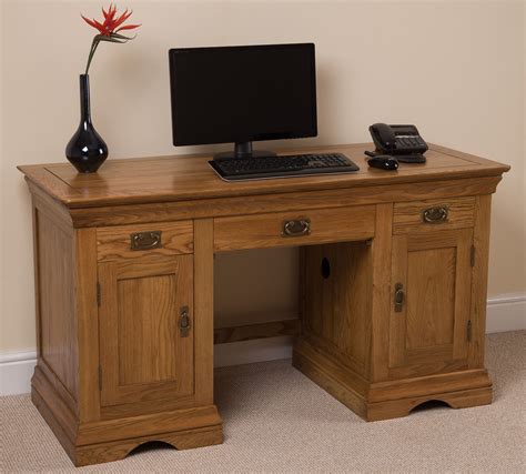 If you've got a large desktop computer tower, check out a desk with a contoured tabletop and adjustable. FRENCH RUSTIC SOLID OAK LARGE COMPUTER DESK OFFICE STUDIO ...