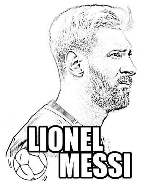 Dibujos Para Imprimir Y Colorear De La Cara De Messi