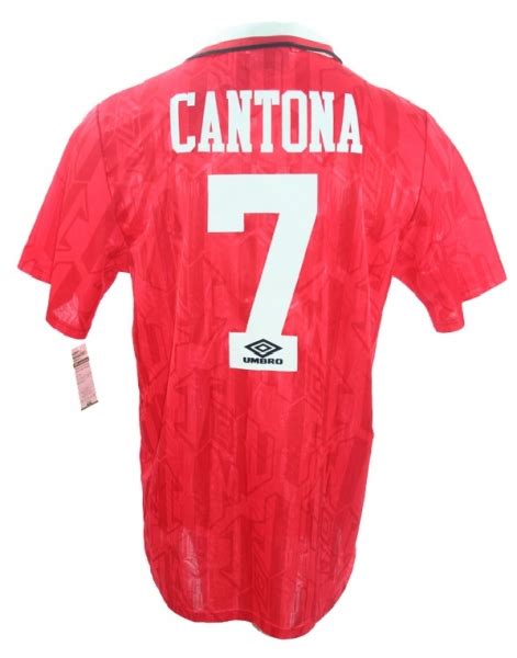 Umbro Manchester United Jersey 7 Eric Cantona 199294 Home Red Sharp