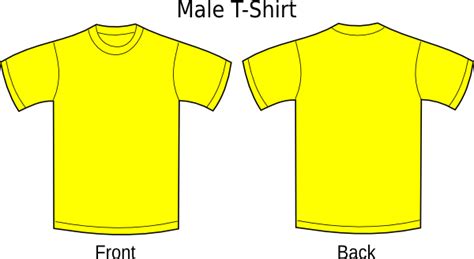 Yellow T Shirt Clip Art Vector Clip Art Online Royalty Free