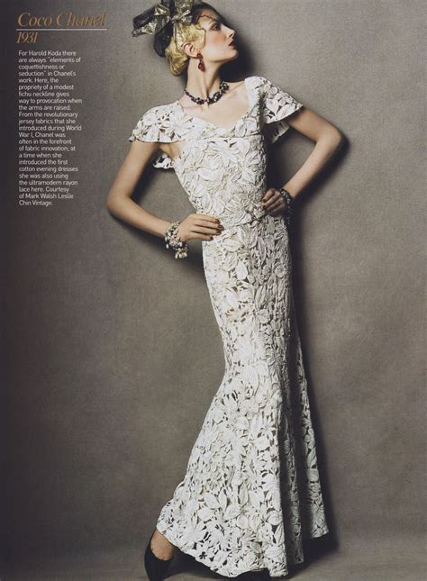 Us Vogue May 2005 The Chanel Century Model Lily Donaldson