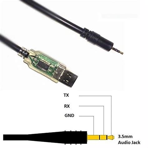Stereo 25mm 35mm Trs Audio Jack Ftdi Opc 478 Rs232 Usb To Ttl Serial Cable For Intel Galileo