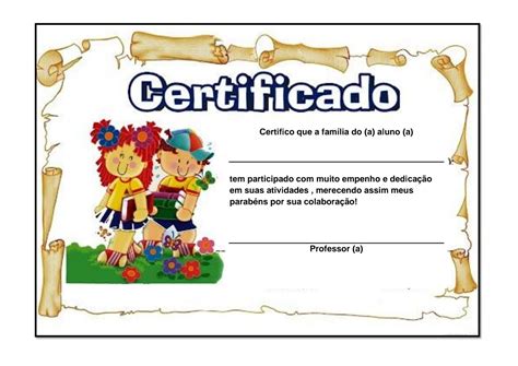 Certificado De Participacao