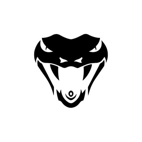 Premium Vector Viper Head Symbol Logo On White Background Tribal