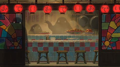 Spirited Away Cafe In 2020 Studio Ghibli Background Studio Ghibli