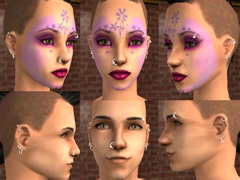 Mod The Sims Facial Piercings