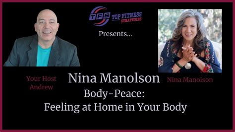 Interview With Body Peace Coach Nina Manolson Fit Over 50 Youtube