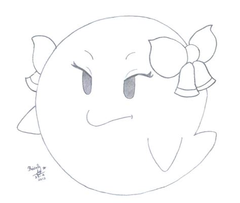 Paper Mario Lady Bow Sketch By Fantasyxii On Deviantart