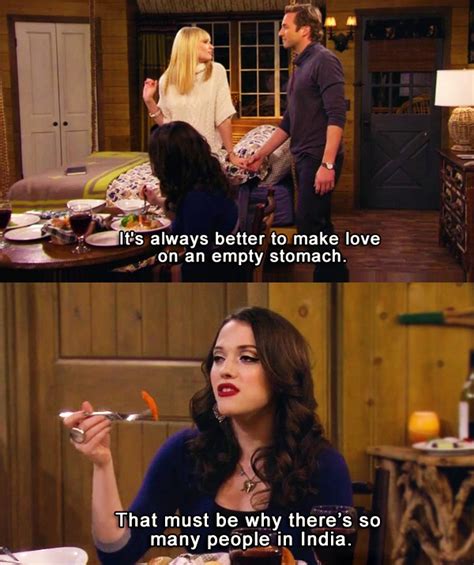 Empty Stomach ~ 2 Broke Girls Quotes ~ Season 2 Episode 13 And The Bear Truth Amusementphile