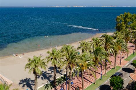 SANTIAGO DE LA RIBERA SPAIN JUNE 10 2022 Promenade Along The