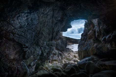 Wallpaper Rock Formation Sky Sea Cave Terrain Coastal And Oceanic Landforms Geology