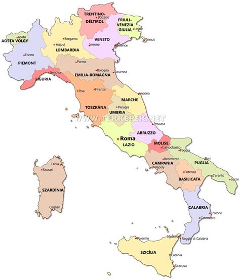 Olaszország különös keveréke az ókori császárok hedonizmusának és hódításaik emlékeinek; Olaszország térképek