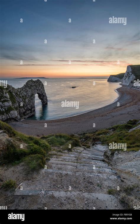 Stunning Sunset Landscape Image Of Durdle Door Stock Photo Alamy