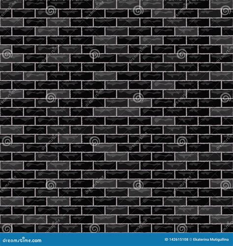 Vector Brick Wall Black Stock Vector Illustration Of Retro 142615108