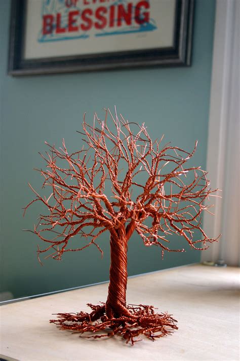Small 8 Standing Copper Wire Tree Art Facebook Com TwistedForest