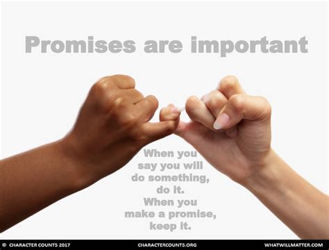 Keep Your Promises What Will Matter