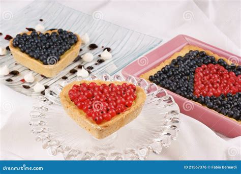 Assorted Berry Tarts Stock Photo Image Of Dessert Blackcurrant 21567376