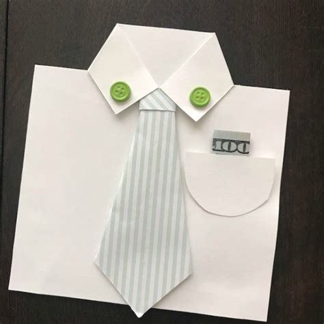 Diy shirt card is so easy and really simple to do if you follow step by step. How to Make a Father's Day Shirt and Tie Money Holder Card ...