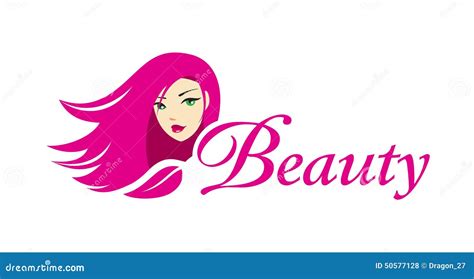 Lovely Girl Logo Template Stock Vector Illustration Of Magenta 50577128