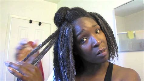 wash and go routine on medium length natural hair 4a 4b watch in hd youtube