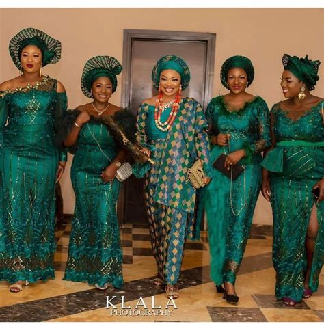 2019 Wedding Color Emerald Green African Traditional Wedding Dress Nigerian Wedding Dress