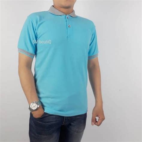 Jual Polo Shirt Warna Biru Tosca Indonesiashopee Indonesia