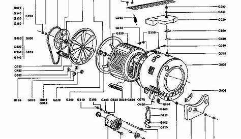 DRUM ASSY Diagram & Parts List for Model sw5l40d Supra-Parts Washer