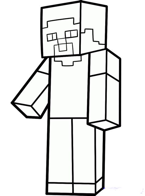 Colorear Steve Minecraft