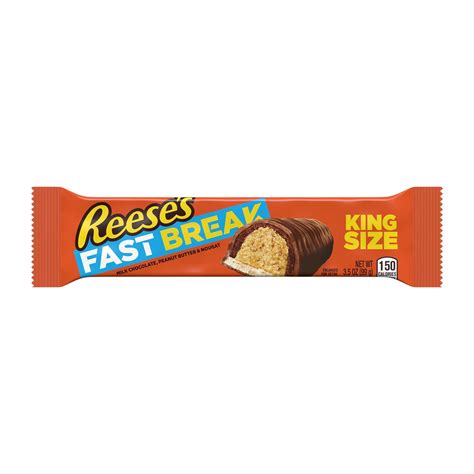 Reeses Fast Break Milk Chocolate Peanut Butter And Nougat King Size