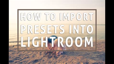 Select your presets individually or install a zip file that is easier and faster and then click import. Lightroom Tutorial: How to import presets into lightroom ...