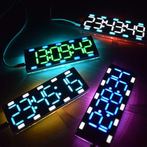This digital clock kit looks very much similar to this kit, the kit is actually slightly advanced than the previous kit. DIY 6 Digit LED Large Screen Two-Color Digital Tube ...