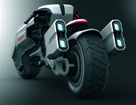 Rear Of Peter Norris Honda Chopper Concept Futuristic Motorcycle