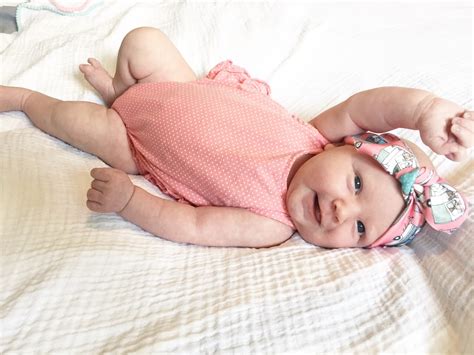 sadie mae 1 month · the girl in the red shoes
