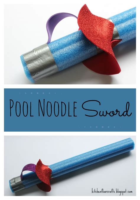 Kitchen Floor Crafts Pool Noodle Sword