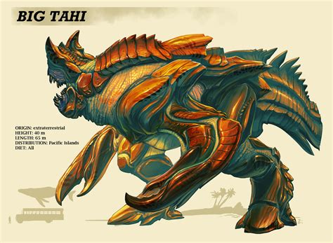 Artstation Big Tahi Kaiju Concept Art