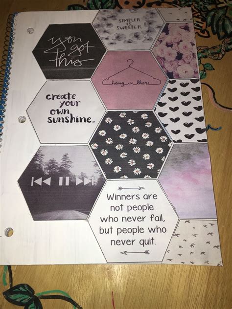 Tumblr is a place to express yourself, discover yourself, and bond over the stuff you love. Tumblr inspired notebook #tumblr | Diy notebook cover, Scrapbook cover, School scrapbook