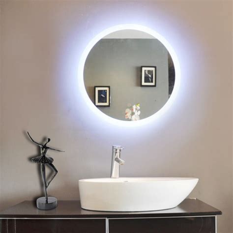 Round wall mirrors make your home appear and feel more spacious. Paris Mirror Round Bathroom Mirror with LED Backlight ...