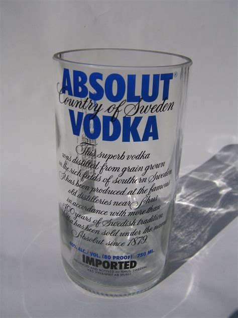 Absolut Vodka Recycled Glasses 750 Ml Set Of 2