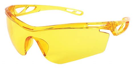 Mcr Safety Checklite Cl4 Scratch Resistant Safety Glass Amber Lens Color 55ky27 Cl414