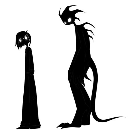Shadow Boy And Shadow Monster Shadow Monster Shadow Creatures