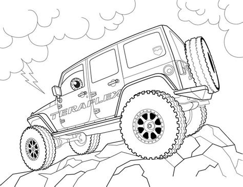 Jeep Coloring Pages - Kidsuki
