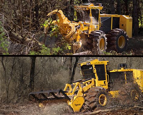 M726G Mulcher Land Clearing Tree Mulcher Tigercat Forestry