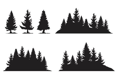 Tree Silhouette Vector Art Icons And Graphics For Free Download
