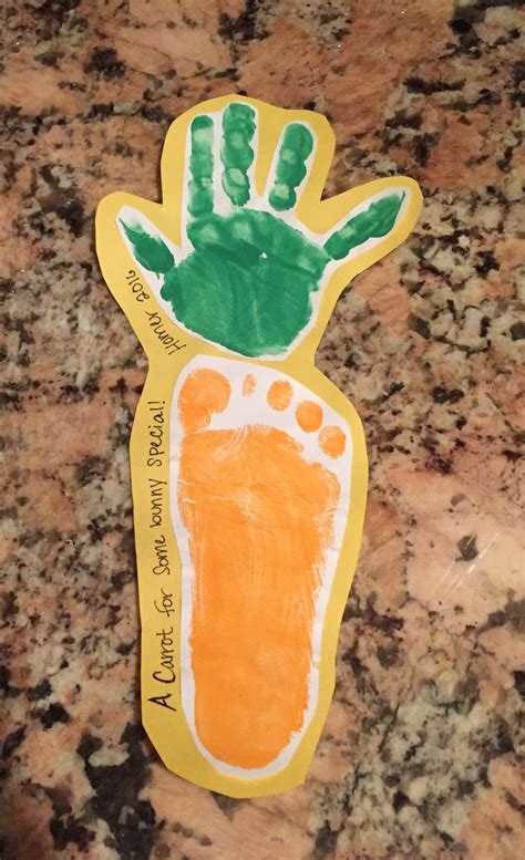 Easter Handprintfootprint Craft Footprint Craft Crafts Homer