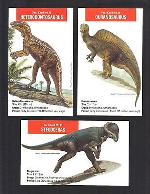 Cigarette Trade Cards Daily Telegraph Dinosaur Fact Cards C Set Of Picclick